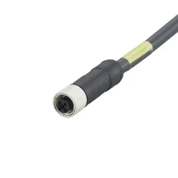 ifm electronic, Power, 500mm 4 Core, Black Polyurethane PUR Power Cable - E12494 product image