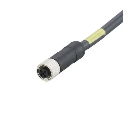 ifm electronic, Power, 500mm 4 Core, Black Polyurethane PUR Power Cable - E12494 product image