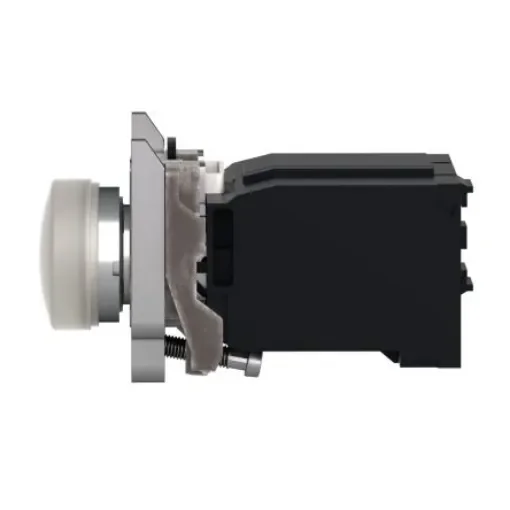 Schneider Electric, XB4, Panel Mount White Universal LED Pilot Light Complete, 22mm Cutout, IP66, IP67, IP69, IP69K, - XB4BV5B1 product image