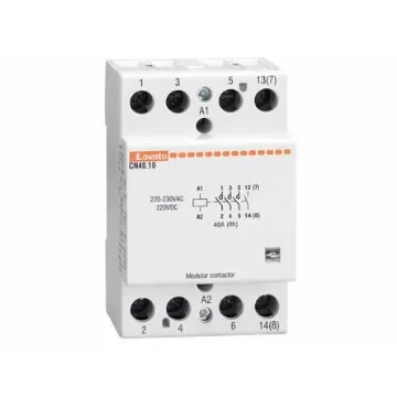 Lovato Contactor, 24 V ac/dc Coil, 4-Pole, 40 A, 4NO, 110 V ac - CN4010024 product image