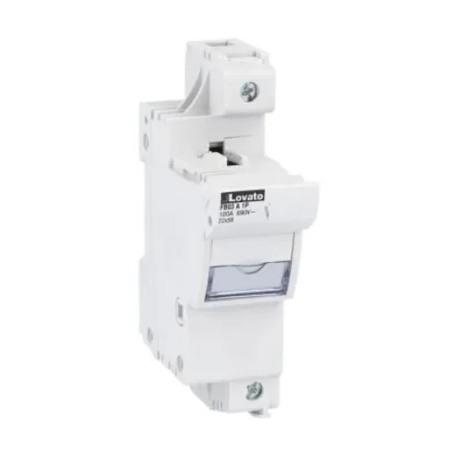 Lovato 100A Base Mount Fuse Holder for 22 x 58mm Fuse, 1P, 690V ac - FB03A1P product image