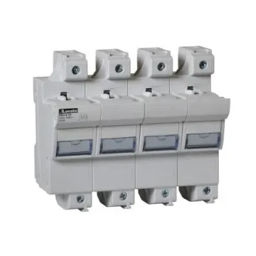 Lovato 100A Base Mount Fuse Holder for 22 x 58mm Fuse, 3P+N, 690V ac - FB03A3N product image