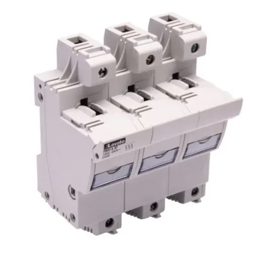 Lovato 100A Base Mount Fuse Holder for 22 x 58mm Fuse, 3P, 690V ac - FB03A3P product image