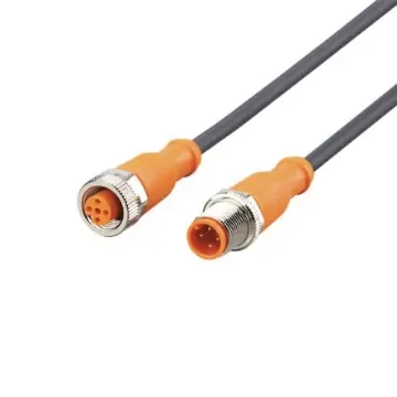 ifm electronic Straight Male 4 way M12 to Straight Female 5 way M12 Communication Cable, 12m - EVC520 product image
