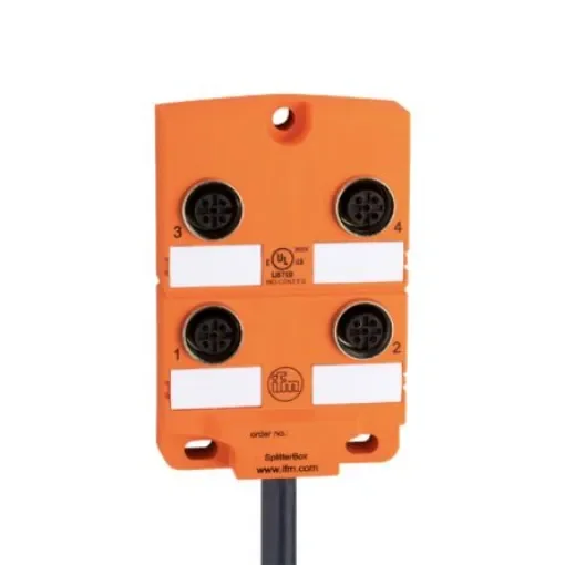 ifm electronic EBC Series Sensor Box, M12, 10m cable, 4 port - EBC025 product image