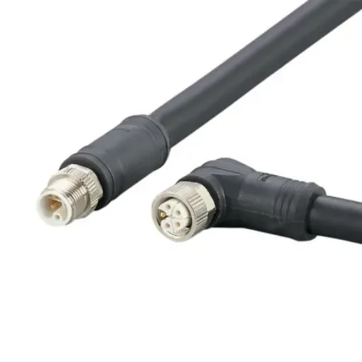 ifm electronic, Power, 250mm 5 Core, Black Polyurethane PUR Power Cable - E12658 product image