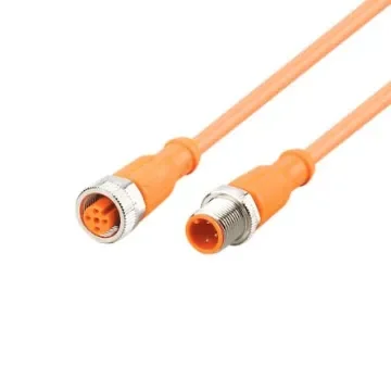 ifm electronic Straight Male 5 way M12 to Straight Female 5 way M8 Communication Cable, 300mm - EVC702 product image