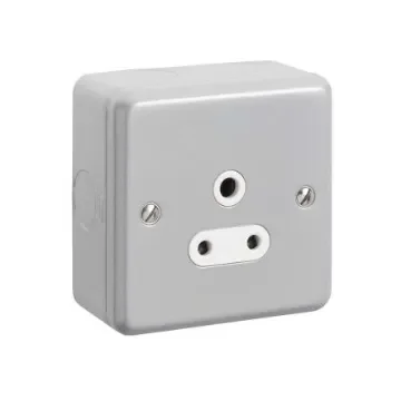 MK Electric Metalclad Plus 1 Gang Electrical Socket, 5A - K842ALM product image