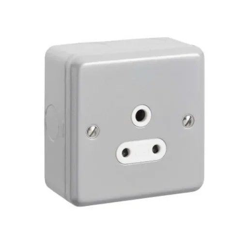 MK Electric Metalclad Plus 1 Gang Electrical Socket, 5A - K842ALM product image