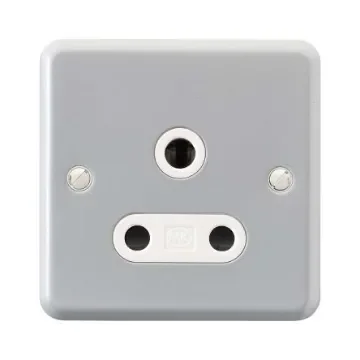 MK Electric Metalclad Plus 1 Gang Electrical Socket, 15A - K843ALM product image