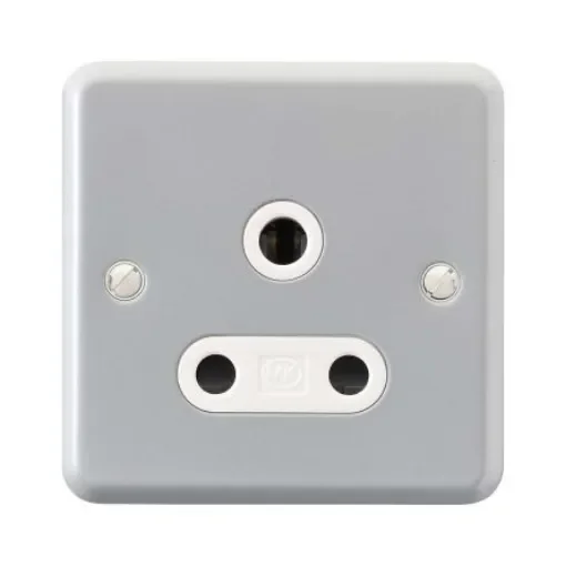 MK Electric Metalclad Plus 1 Gang Electrical Socket, 15A - K843ALM product image