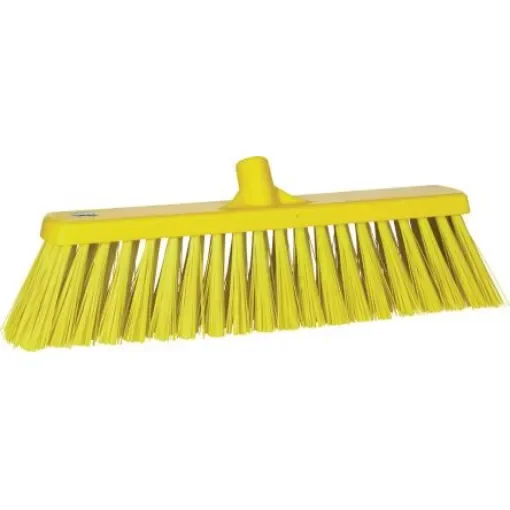Vikan Broom, Yellow With PET Bristles - 29206 product image