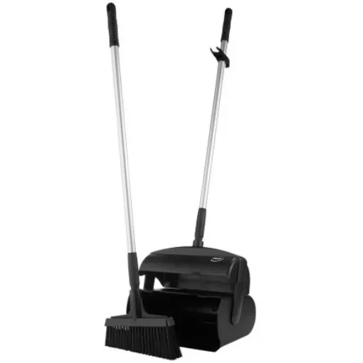 Vikan Black Dustpan & Brush - 56659 product image