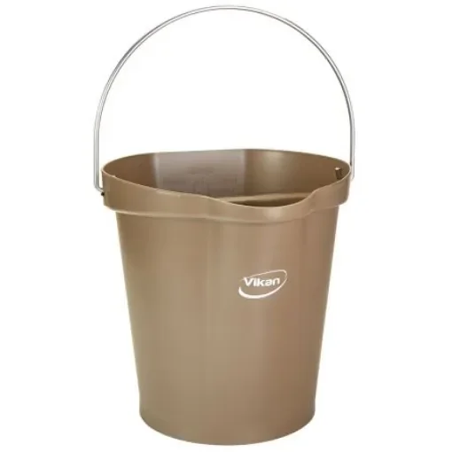 12L Plastic Brown Bucket With Handle - 568666 product image