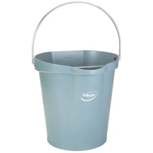 12L Plastic Grey Bucket With Handle - 568688 product image