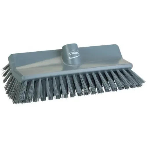 Vikan Medium Bristle Grey Scrubbing Brush, 41mm bristle length, PET bristle material - 704788 product image