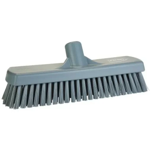 Vikan Hard Bristle Grey Scrubbing Brush, 46mm bristle length, PET bristle material - 706088 product image
