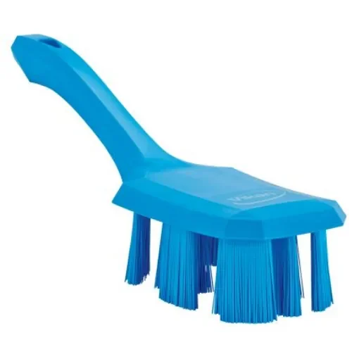 Vikan Hard Bristle Blue Scrubbing Brush, 37mm bristle length, PET bristle material - 41793 product image