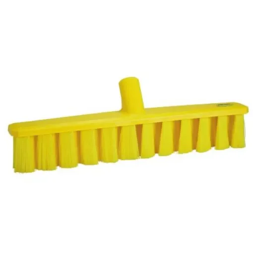 Vikan Broom, Yellow With PET Bristles - 31716 product image