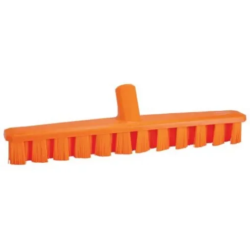 Vikan Hard Bristle Orange Scrubbing Brush, 37mm bristle length, PET bristle material - 70647 product image