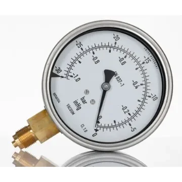 RS PRO G 3/8 Analogue Pressure Gauge 0bar Bottom Entry 100mm Outside Diameter - 188986 product image