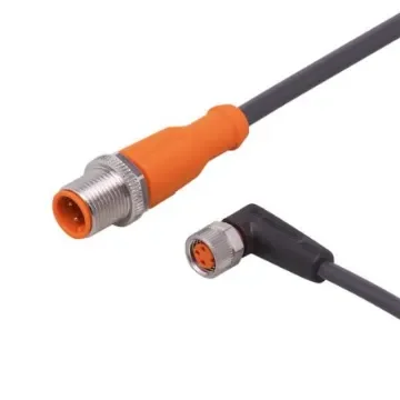 ifm electronic Straight Male 3 way M12 to Right Angle Female 3 way M8 Communication Cable, 3m - EVC631 product image