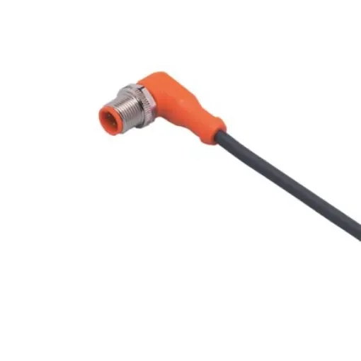 ifm electronic Straight Male 3 way M12 to Right Angle Male 3 way M12 Communication Cable, 10m - EVC594 product image