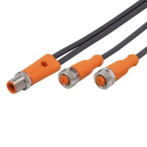 ifm electronic Straight Male 5 way M12 to Straight Female 5 way M12 Communication Cable, 400mm - EVC847 product image