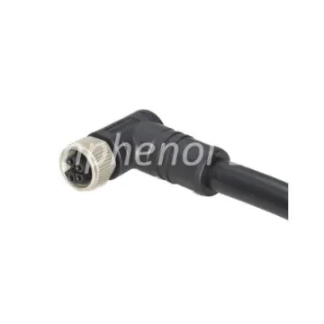 Amphenol Industrial Right Angle 5 way M12 to Unterminated Sensor Actuator Cable - M12L-05BMEM-SR8H01 product image