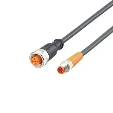 ifm electronic Straight Male 4 way M8 to Straight Female 5 way M12 Communication Cable, 300mm - EVC680 product image