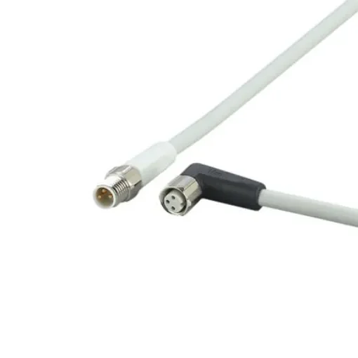 ifm electronic Straight Male 3 way M8 to Right Angle Female 3 way M8 Communication Cable, 300mm - EVF154 product image