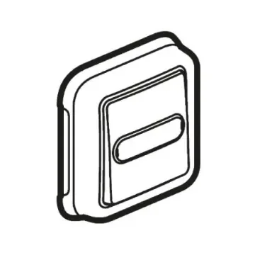 Legrand Grey Rocker Light Switch, Plexo - 0 698 64 product image