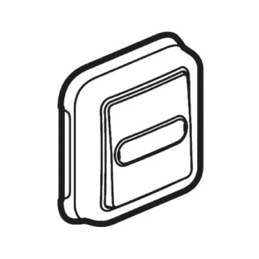 Legrand Grey Rocker Light Switch, Plexo - 0 698 64 product image