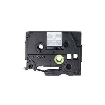 Brother White on Silver Label Printer Tape, 8 m Length, 12 mm Width - TZEPR935 product image