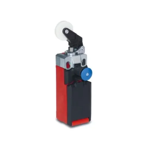 Bernstein AG I81 Series Roller Lever Limit Switch, NC/NO, IP66, IP67, DPST, Thermoplastic Housing, 240V ac Max, 5A Max - 6083000245 product image