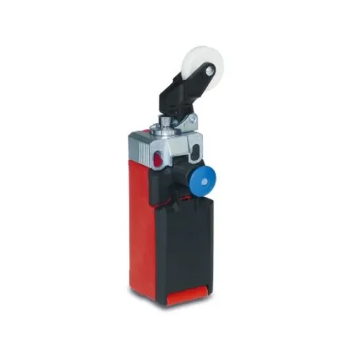 Bernstein AG I81 Series Roller Lever Limit Switch, NC/NO, IP66, IP67, DPST, Thermoplastic Housing, 240V ac Max, 5A Max - 6083000268 product image