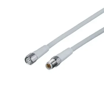 ifm electronic Straight Male 4 way M8 to Straight Female 4 way M8 Communication Cable, 600mm - EVF179 product image