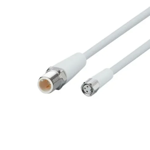 ifm electronic Straight Male 3 way M12 to Straight Female 3 way M8 Communication Cable, 2m - EVF239 product image