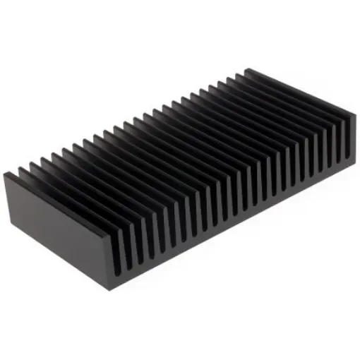Fischer Elektronik Heatsink, Universal Rectangular Alu, 1.4K/W, 75 x 150 x 27mm - SK58-75-SA product image