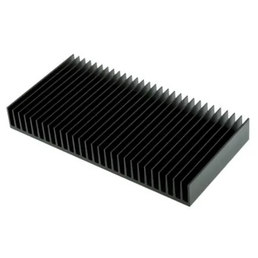 Fischer Elektronik Heatsink, Universal Rectangular Alu, 0.95K/W, 100 x 200 x 25mm - SK42-100-SA product image