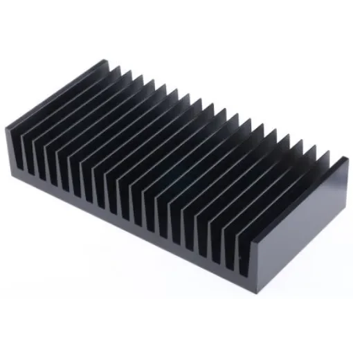 Fischer Elektronik Heatsink, Universal Rectangular Alu, 0.7K/W, 100 x 200 x 40mm - SK47-100-SA product image