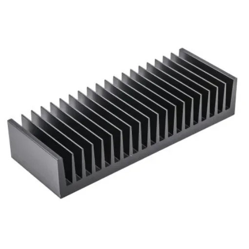 Fischer Elektronik Heatsink, Universal Rectangular Alu, 1.05K/W, 75 x 200 x 40mm - SK47-75-SA product image