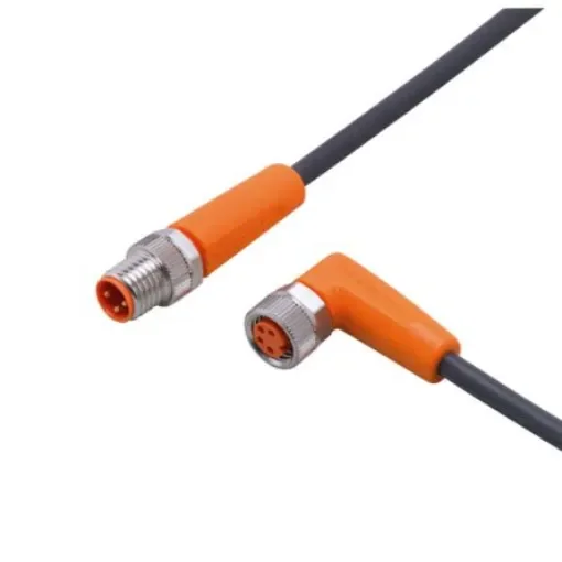 ifm electronic Straight Male 3 way M8 to Right Angle Female 5 way M8 Communication Cable, 1.2m - EVC428 product image