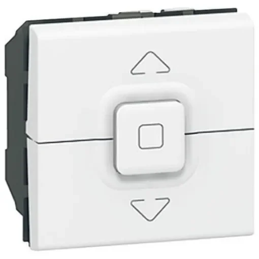 Legrand White Roller Shutter Switch,6A, Mosaic Series - 0 770 26 product image