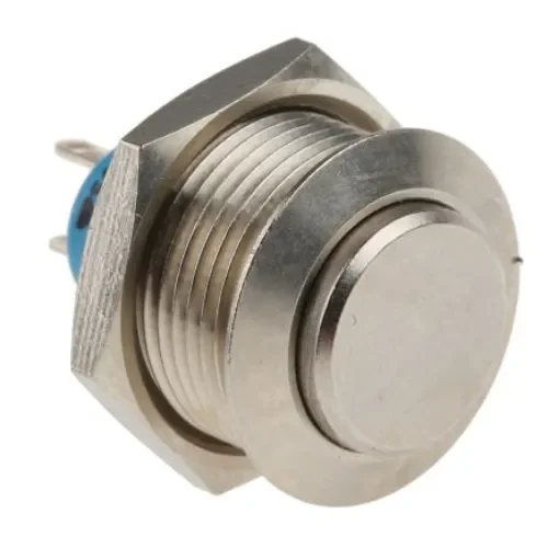 APEM Push Button Switch, Momentary, Panel Mount, 19.2mm Cutout, SPST, 30V dc, IP54 - 9633AX1146 product image