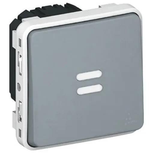 Legrand Grey Outdoor Light Switch, Plexo - 0 695 04 product image