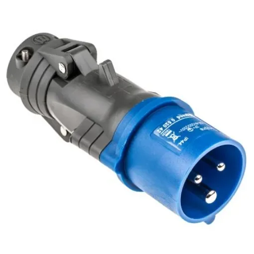Legrand, HYPRA IP44 Blue Cable Mount 2P + E Industrial Power Plug, Rated At 16A, 230 V - 0 520 42 product image