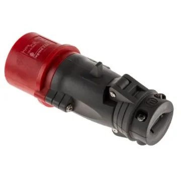 Legrand, HYPRA IP44 Red Cable Mount 3P + E Industrial Power Plug, Rated At 16A, 415 V - 0 522 43 product image
