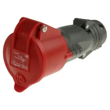 Legrand IP44 Red Socket, Rated At 16A - 0 522 83 product image