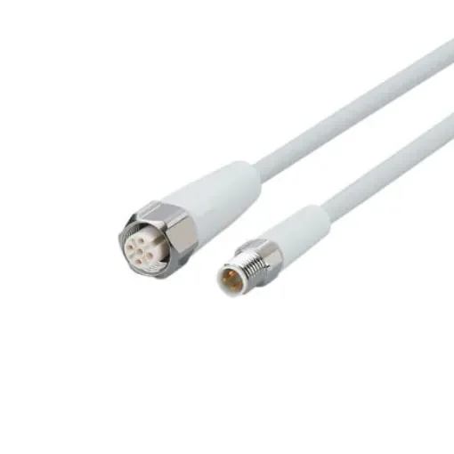 ifm electronic Straight Male 4 way M8 to Straight Female 4 way M12 Communication Cable, 5.0m - EVF216 product image